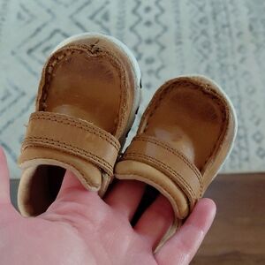 Brown Leather Kids Shoes
